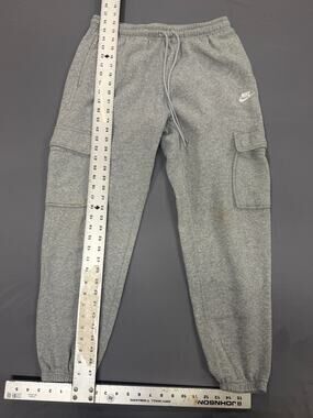 Nike Sportswear Club Fleece Cargo Joggers Men's Medium Heather Gray Streetwear S